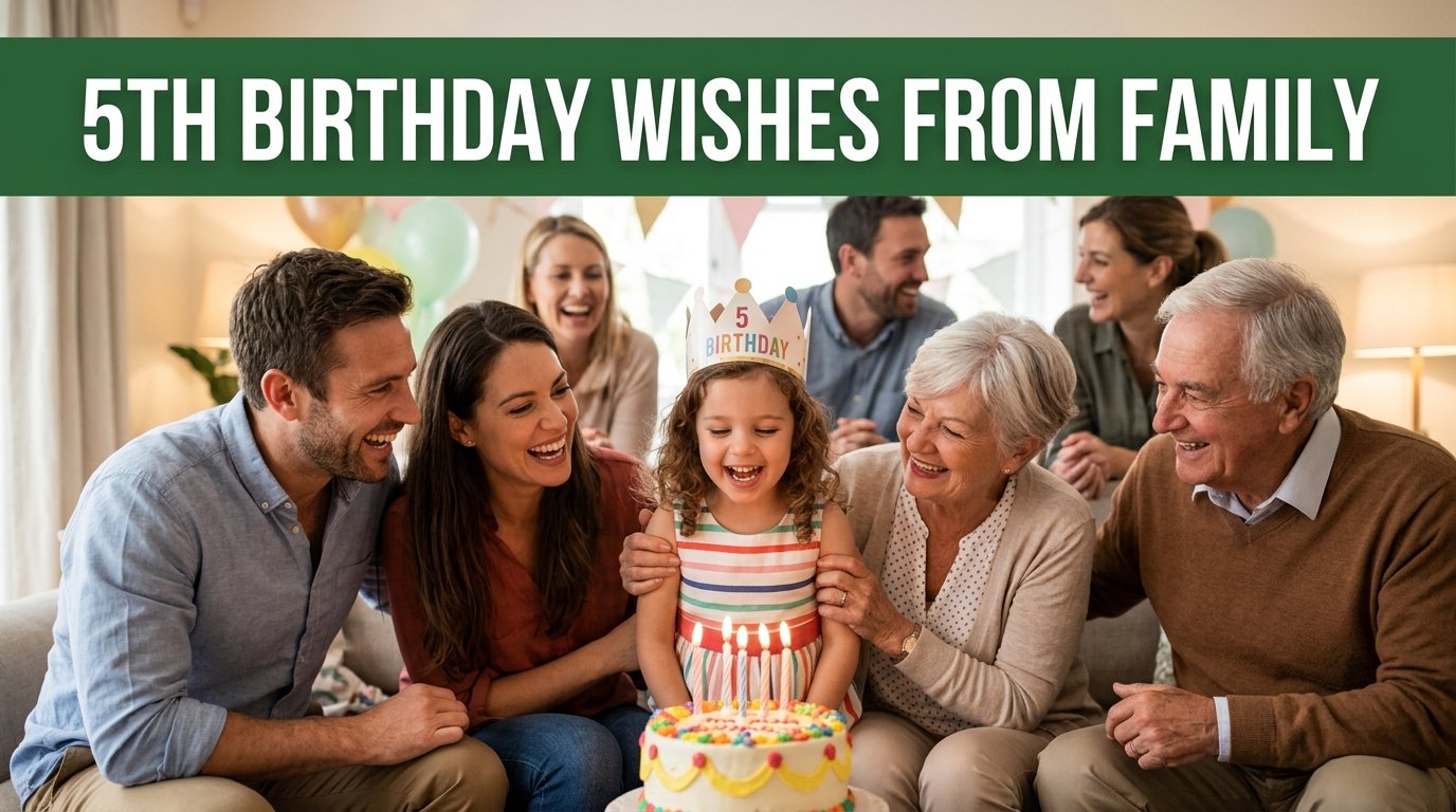 5th Birthday Wishes from Family
