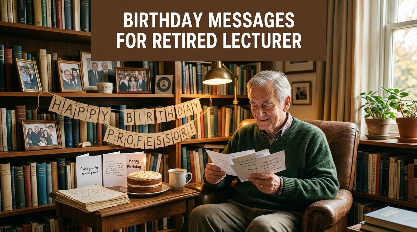 Birthday Messages for Retired Lecturer