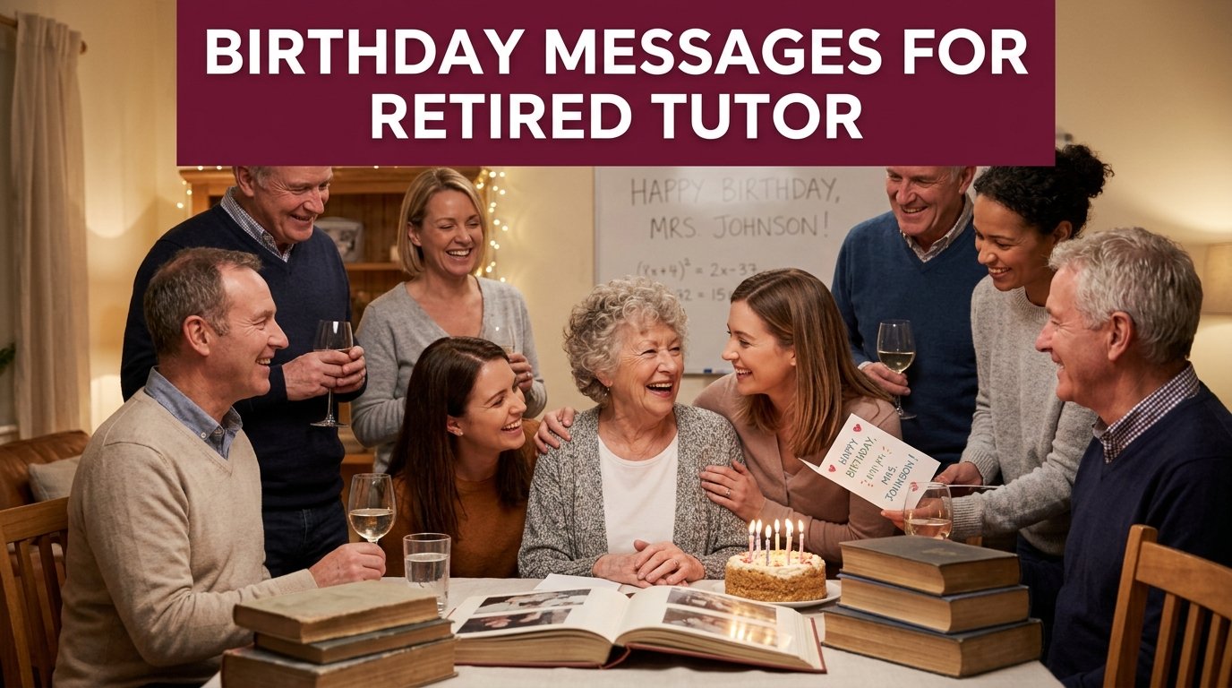 Birthday Messages for Retired Tutor