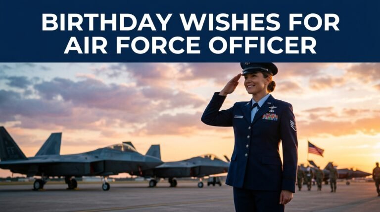 Birthday Wishes for Air Force Officer