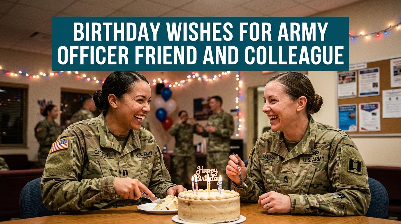 Birthday Wishes for Army Officer Friend and Colleague