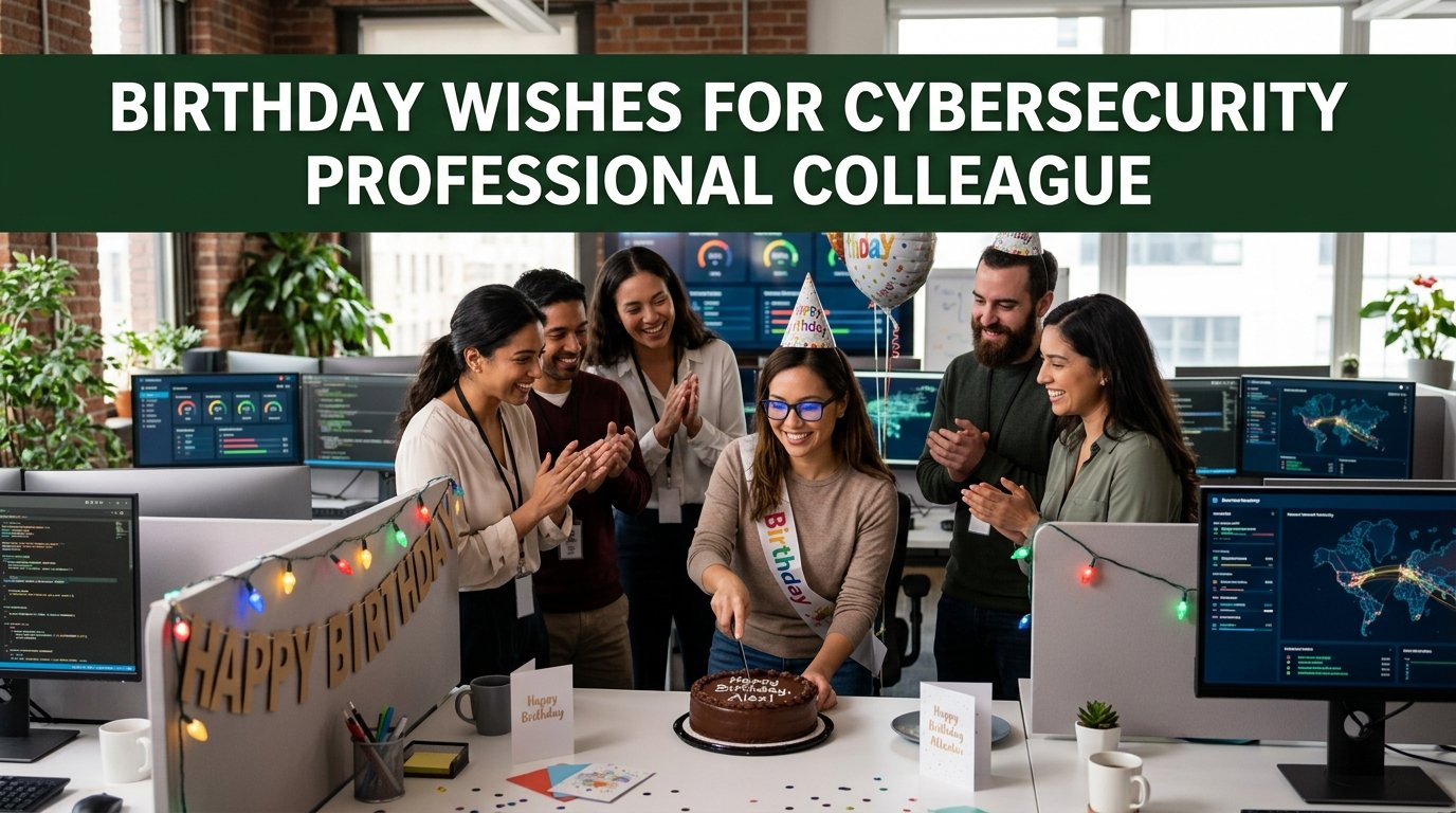 Birthday Wishes for Cybersecurity Professional Colleague