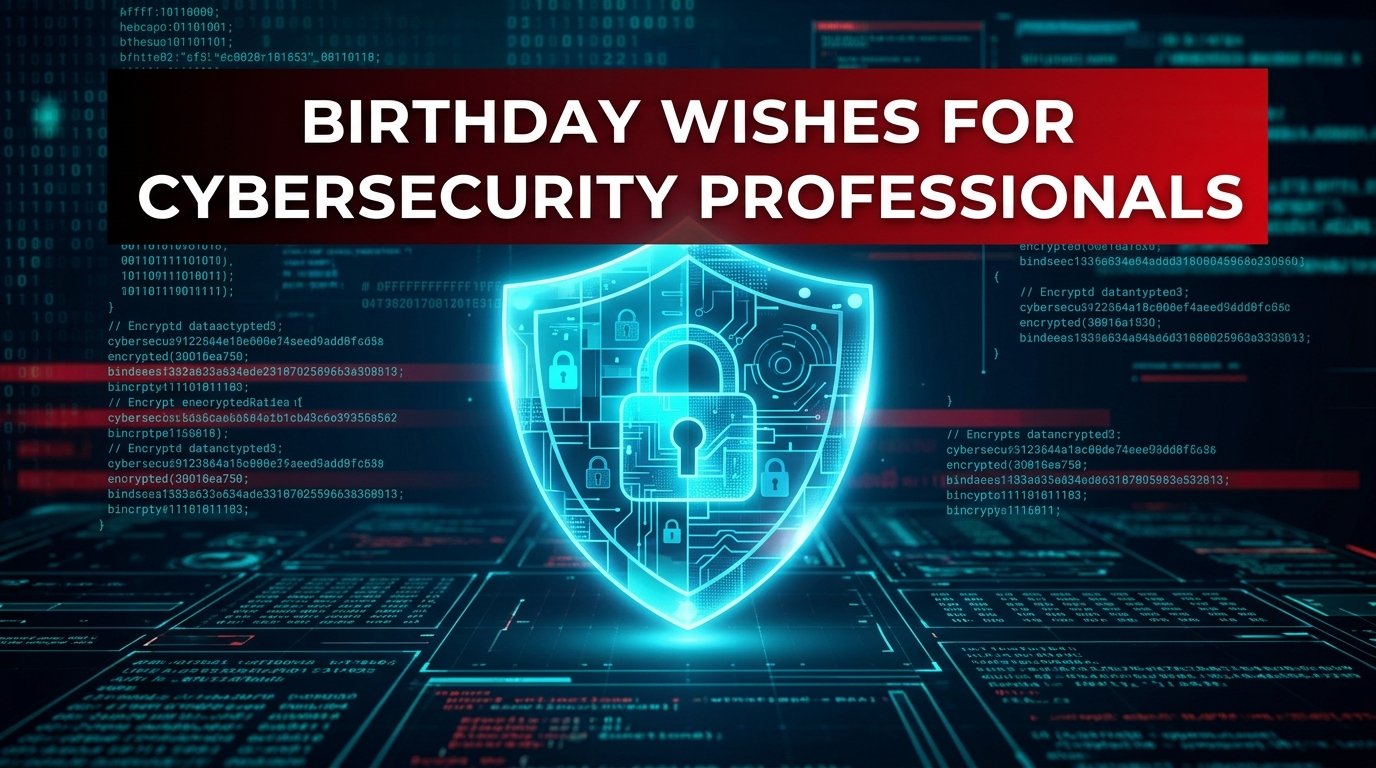 Birthday Wishes for Cybersecurity Professionals