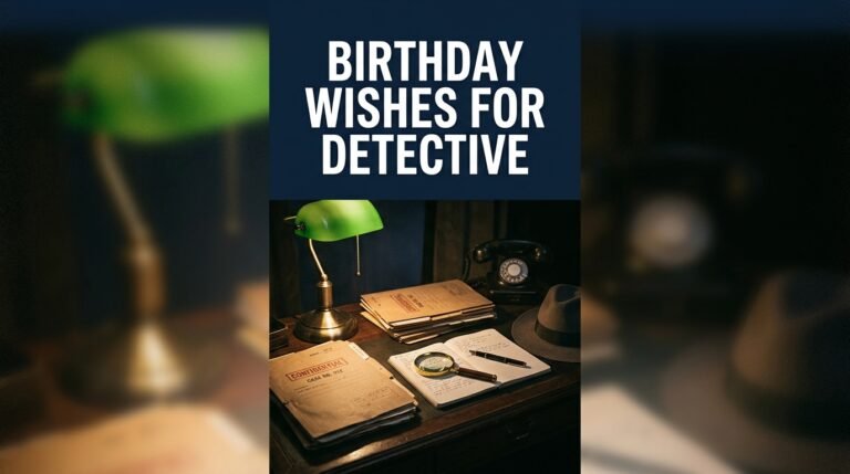 Birthday Wishes for Detective