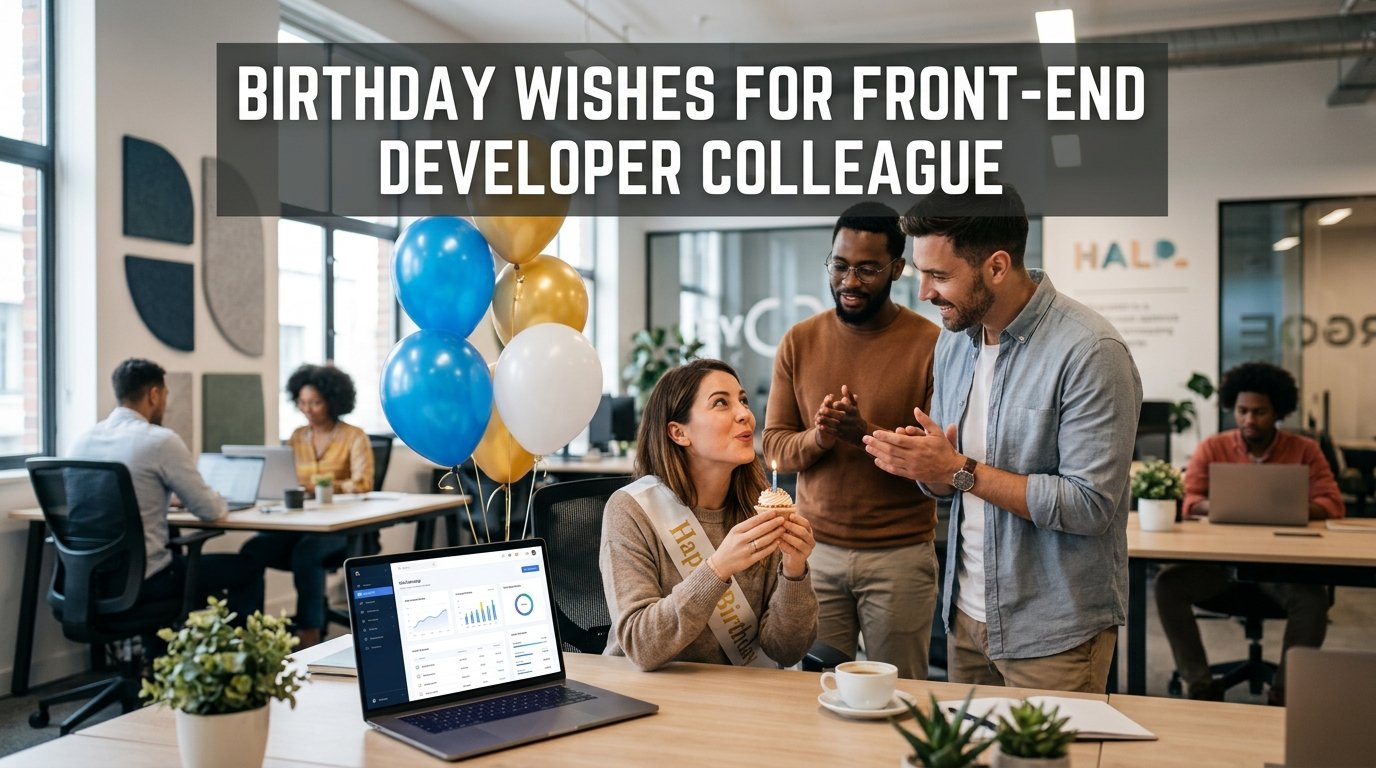 Birthday Wishes for Front-End Developer Colleague