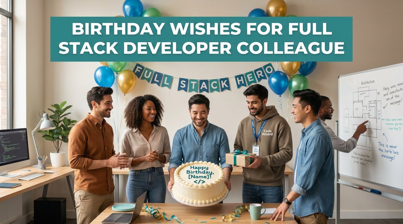 Birthday Wishes for Full Stack Developer Colleague