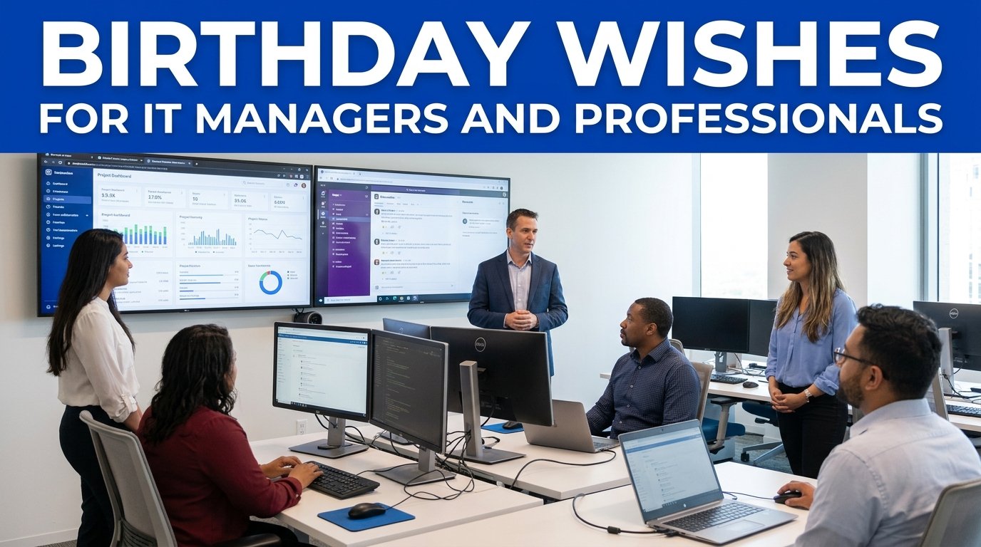 Birthday Wishes for IT Managers and Professionals