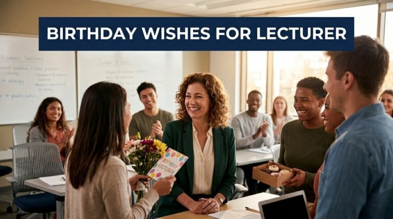 Birthday Wishes for Lecturer