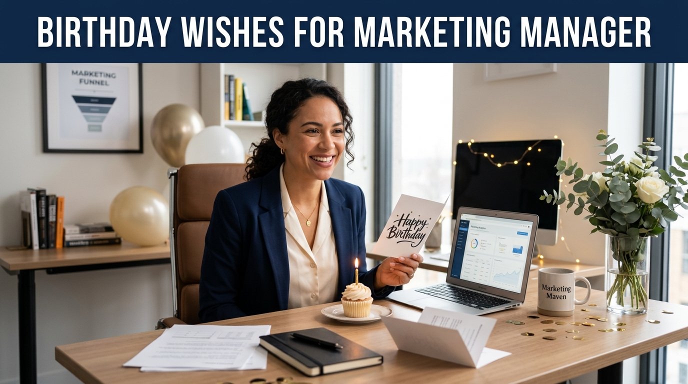 Birthday Wishes for Marketing Manager