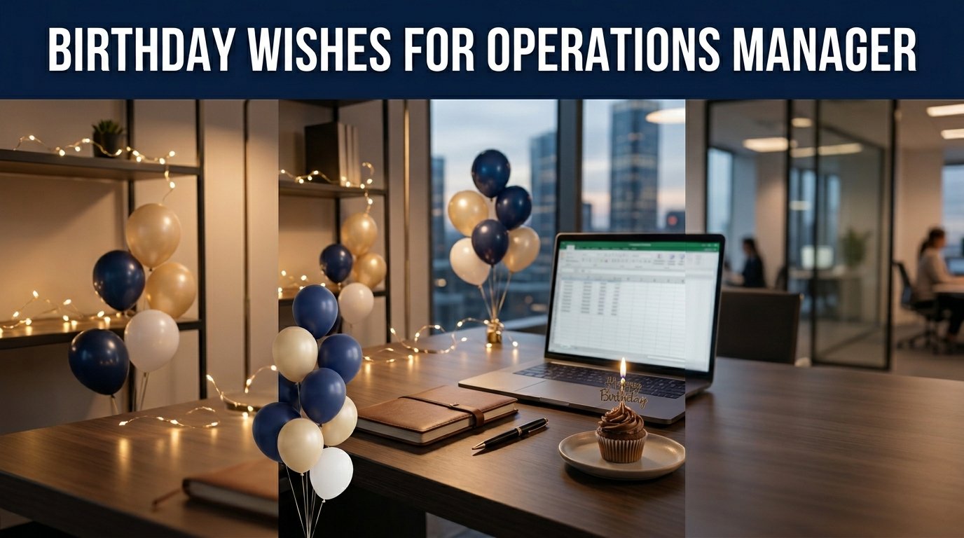 Birthday Wishes for Operations Manager