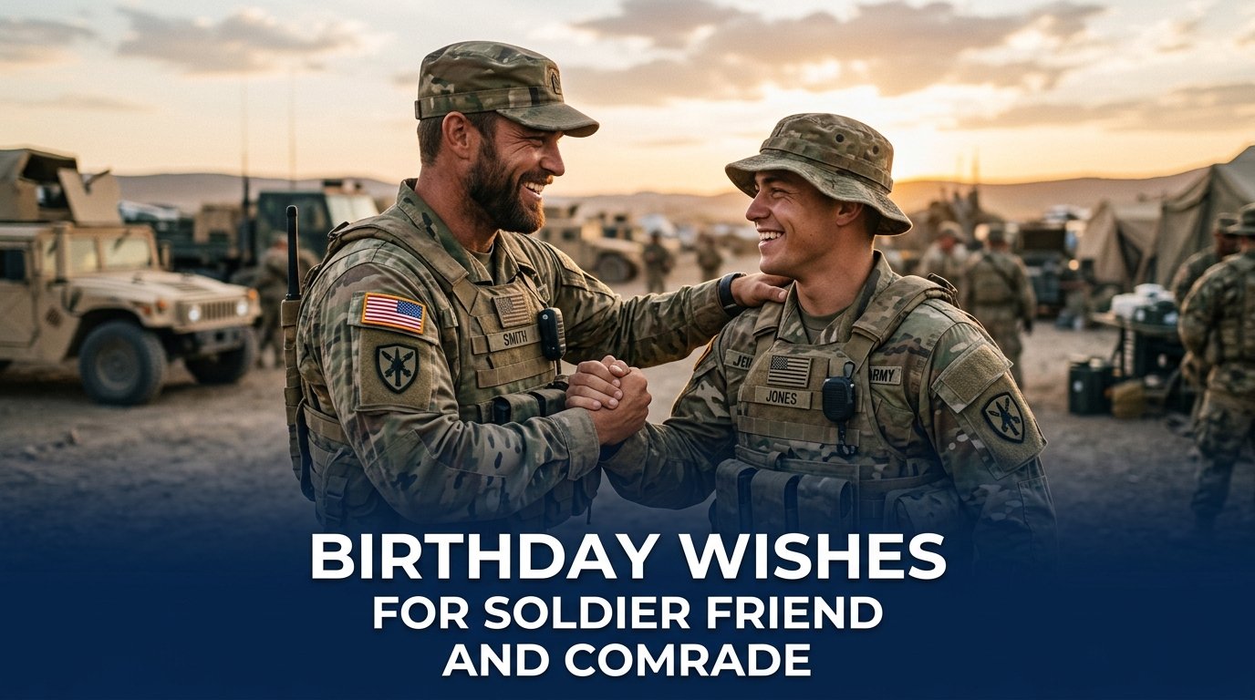 Birthday Wishes for Soldier Friend and Comrade