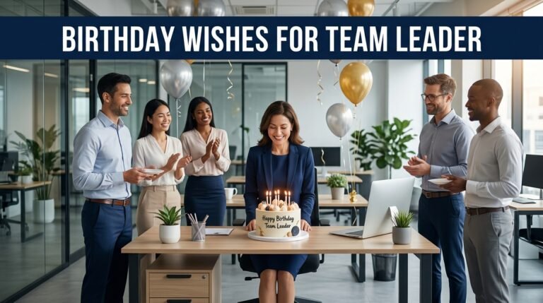 Birthday Wishes for Team Leader