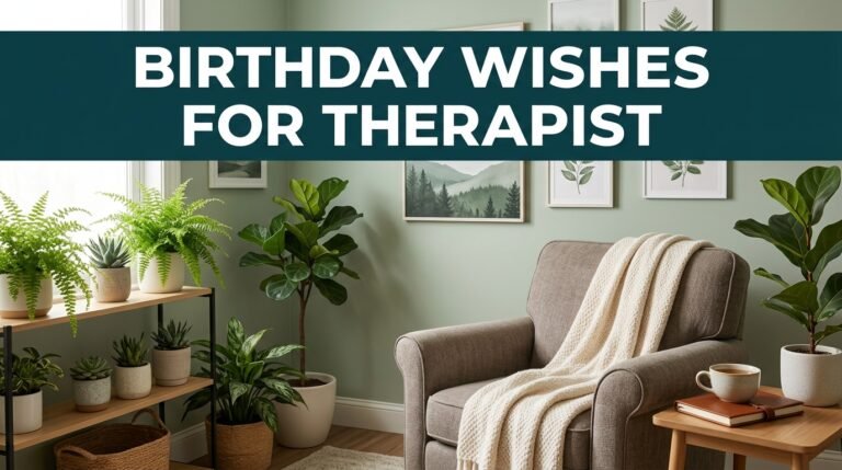 Birthday Wishes for Therapist