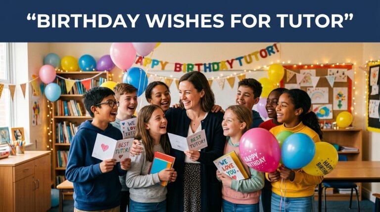 Birthday Wishes for Tutor