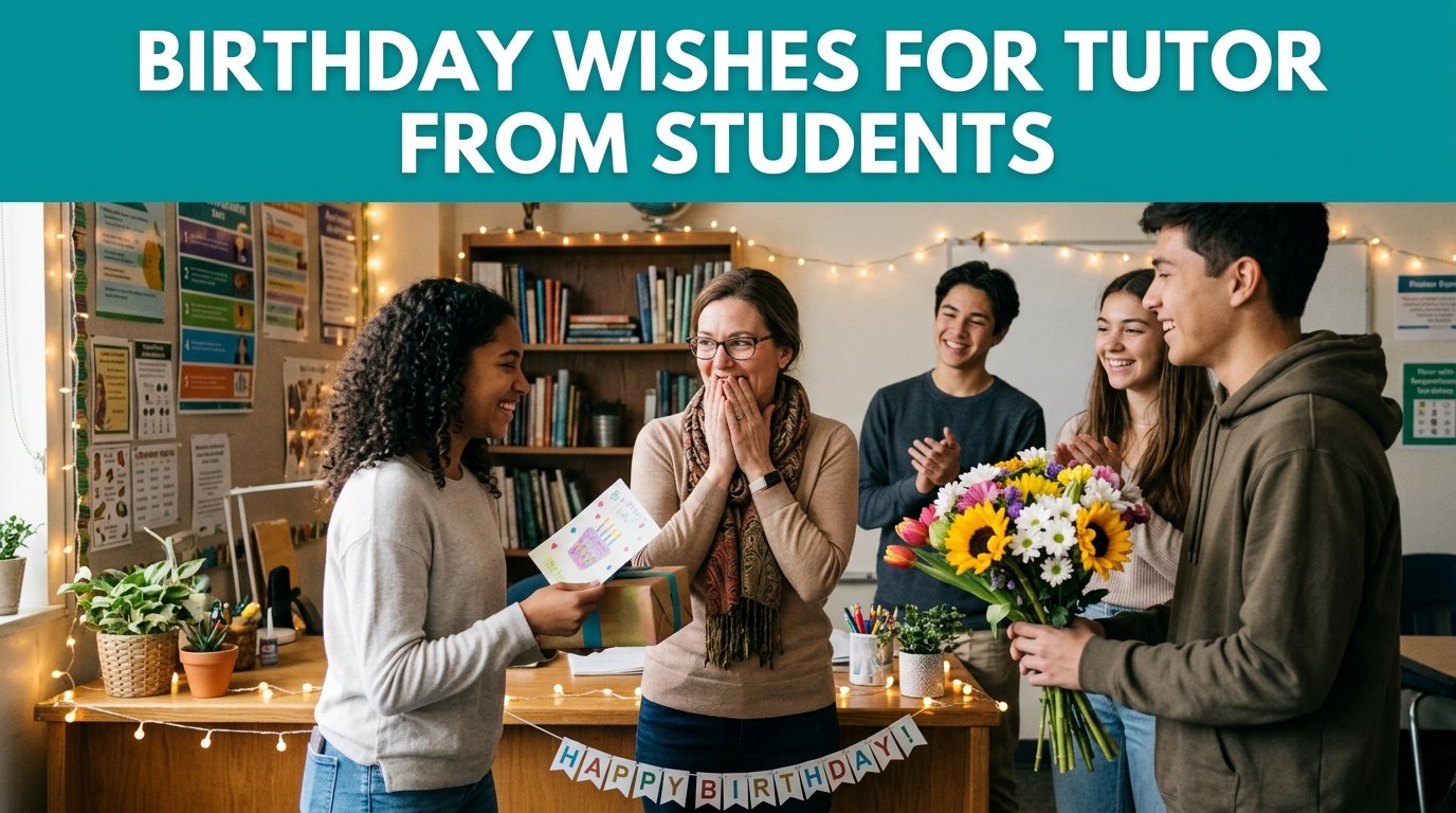 Birthday Wishes for Tutor from Students