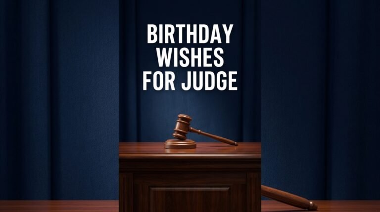 Birthday Wishes for Judge