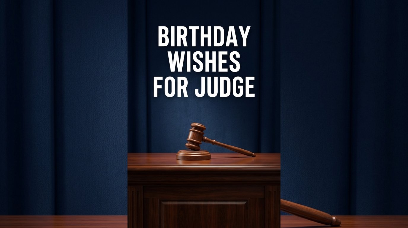 Birthday Wishes for Judge