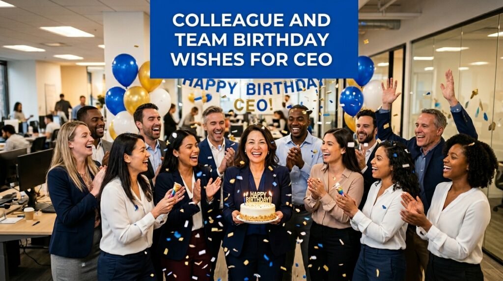 Colleague and Team Birthday Wishes for CEO
