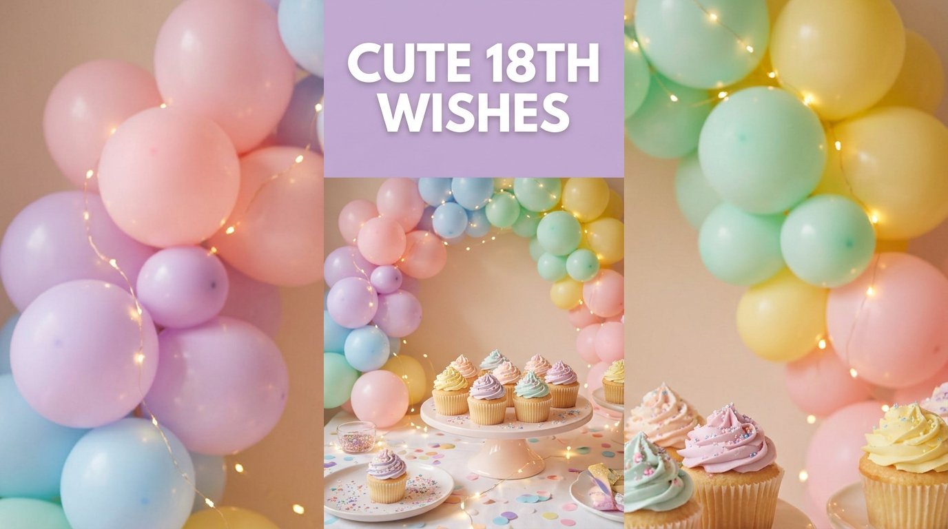 Cute 18th Birthday Wishes