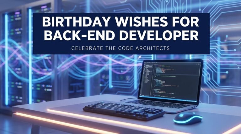 350+ Birthday Wishes for Back-End Developers (Heartfelt & Funny)