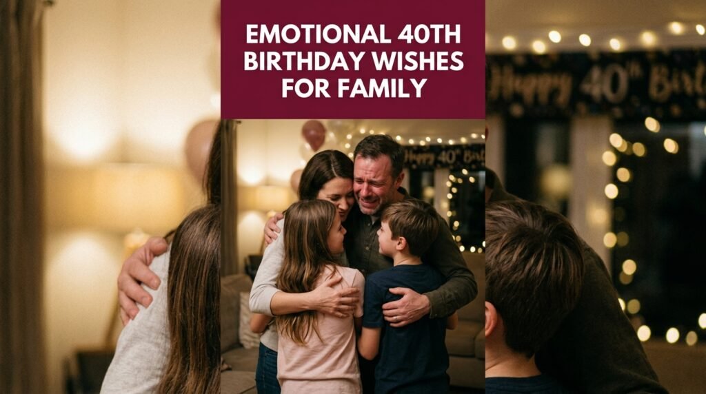 Emotional 40th Birthday Wishes for Family