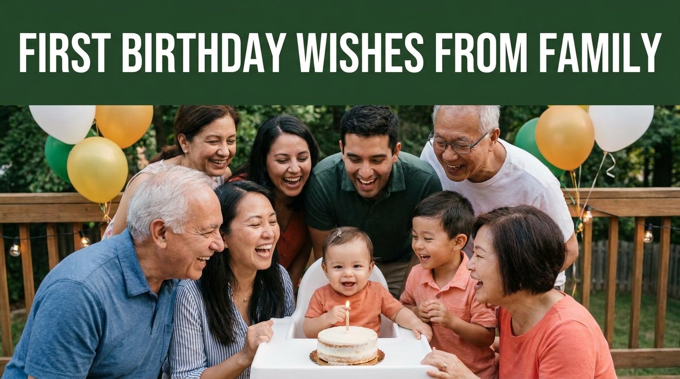 First Birthday Wishes from Family