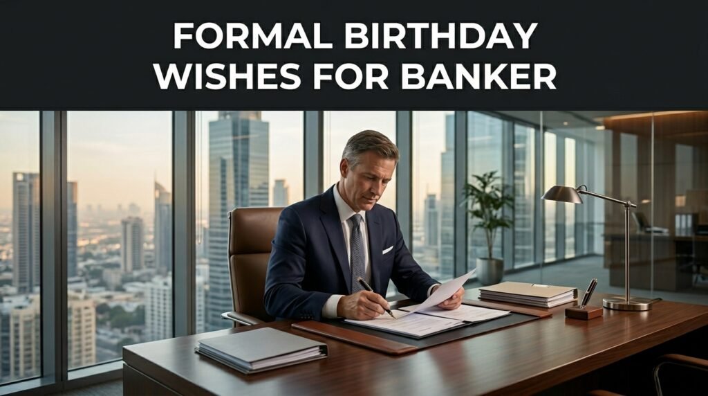 Formal Birthday Wishes for Banker