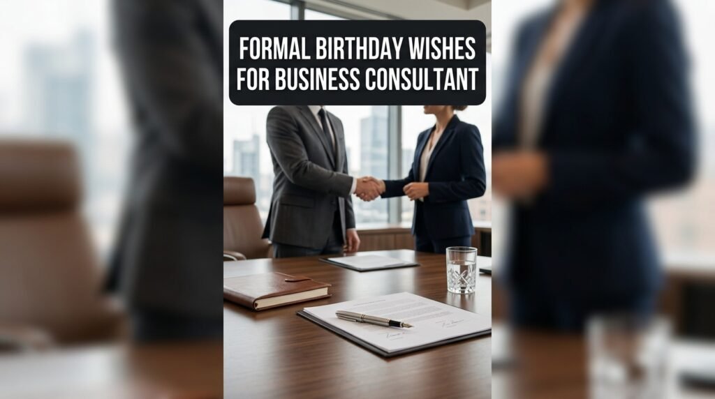 Formal Birthday Wishes for Business Consultant