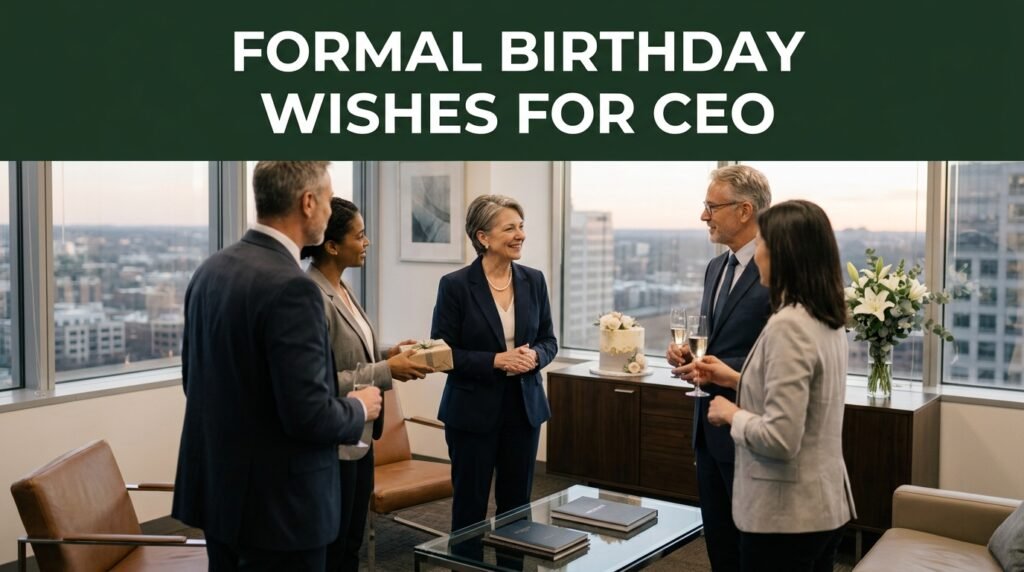 Formal Birthday Wishes for CEO