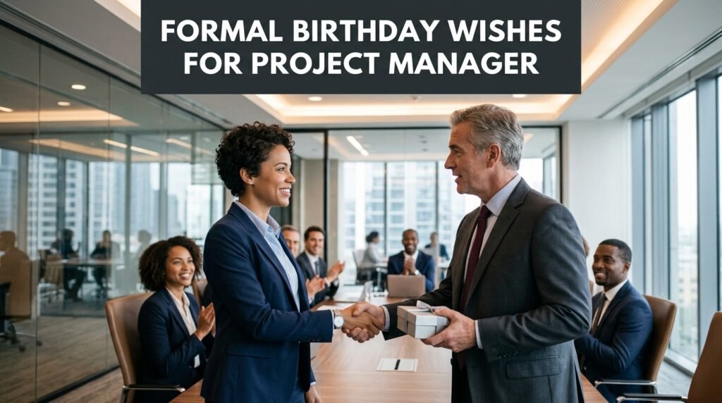 Formal Birthday Wishes for Project Manager