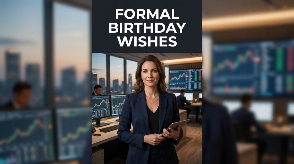 Formal Birthday Wishes for Stock Broker