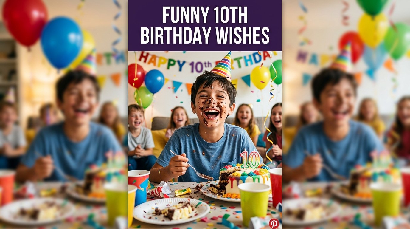 Funny 10th Birthday Wishes