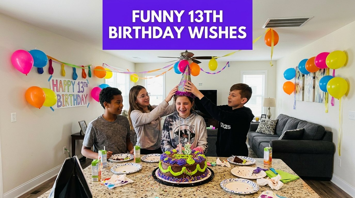 Funny 13th Birthday Wishes