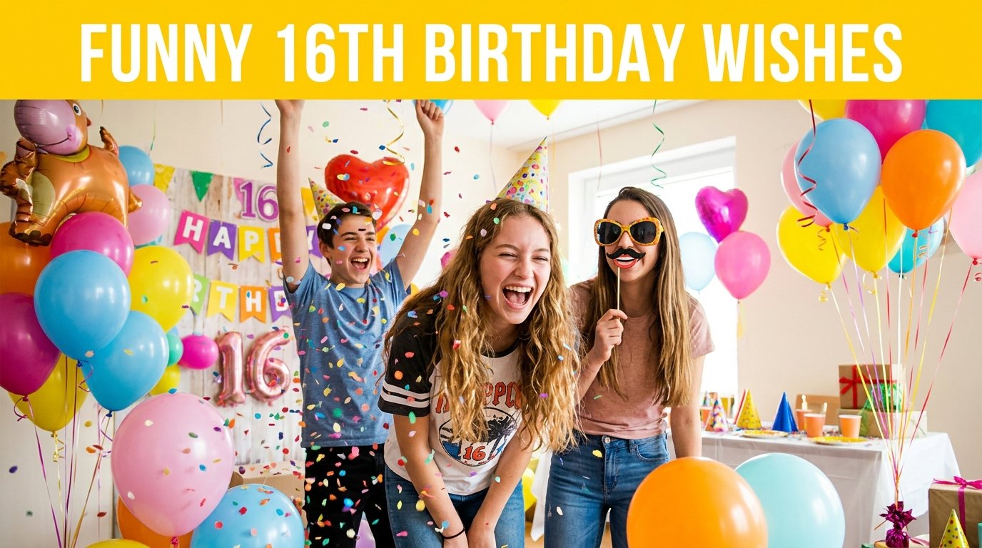 Funny 16th Birthday Wishes