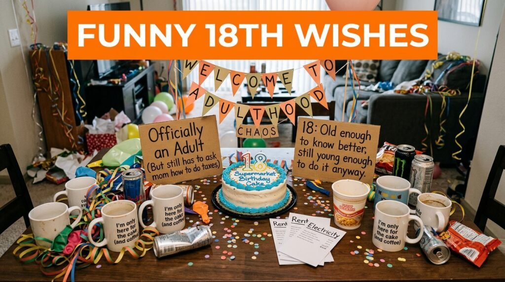 Funny 18th Birthday Wishes 