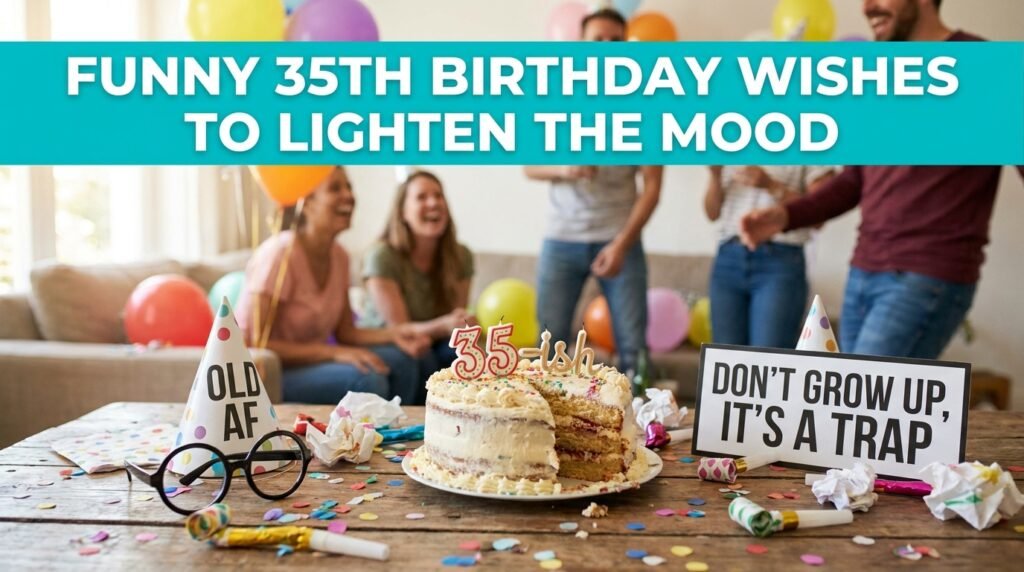 Funny 35th Birthday Wishes