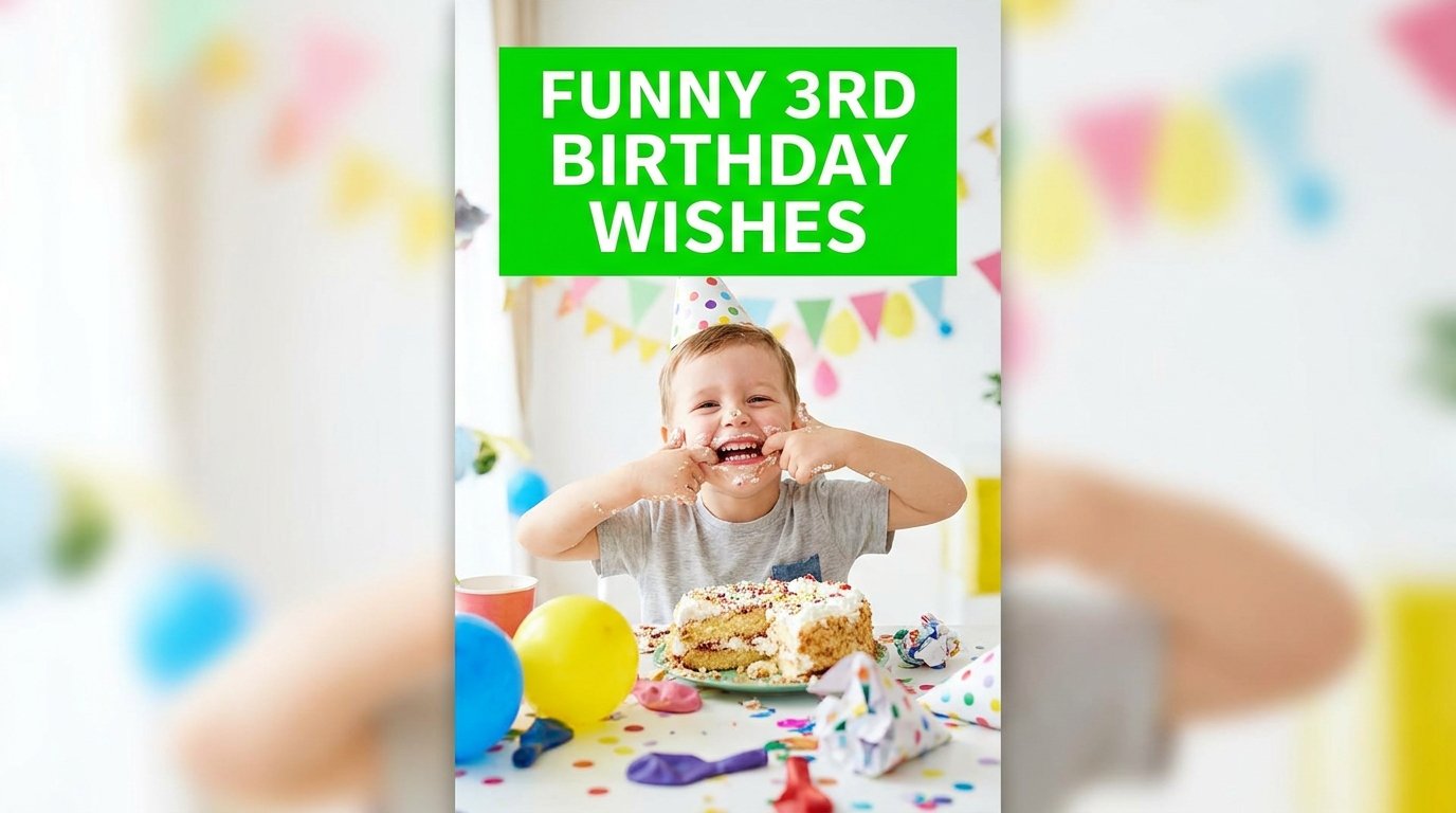 Funny 3rd Birthday Wishes