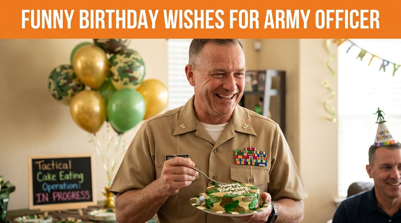  Funny Birthday Wishes for Army Officer