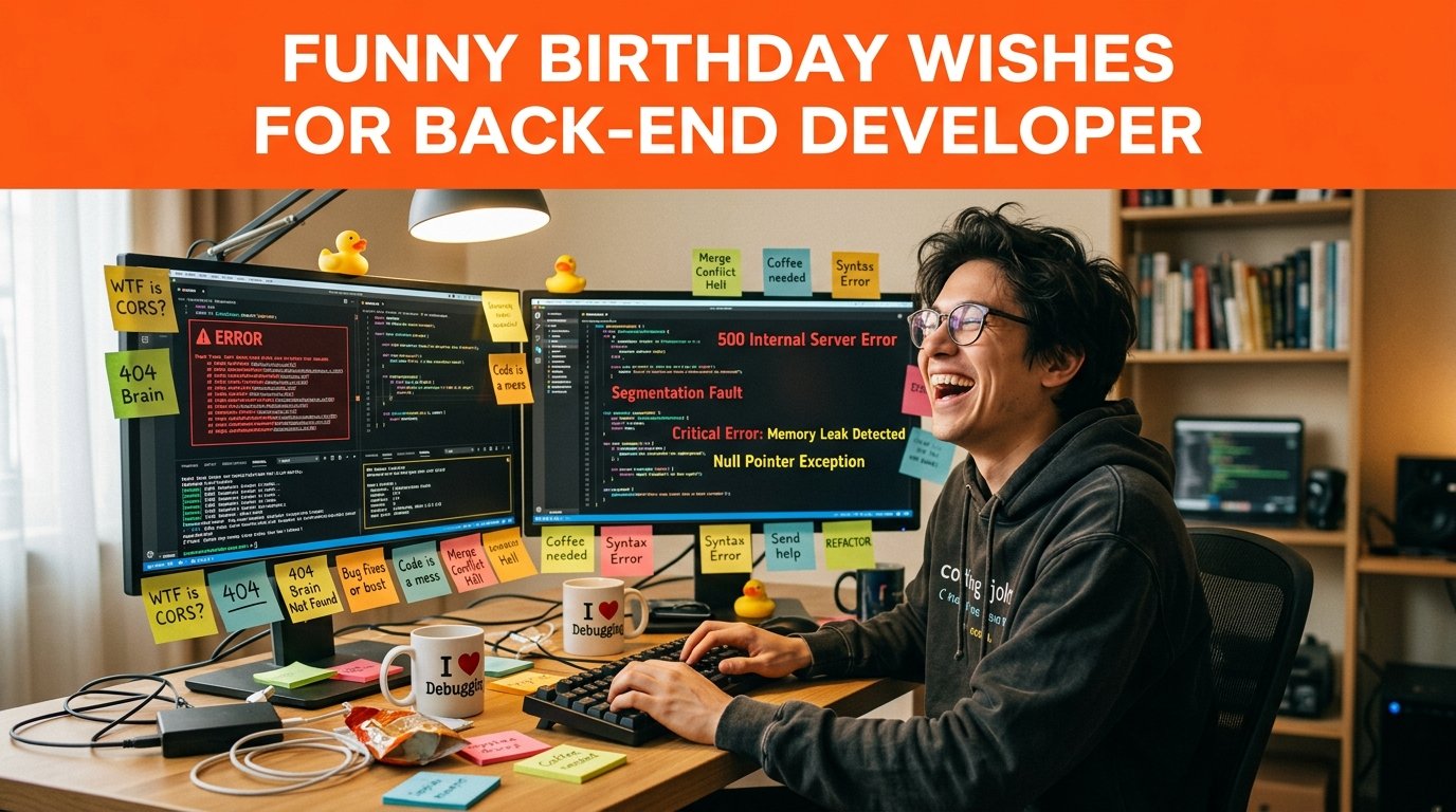 Funny Birthday Wishes for Back-End Developer