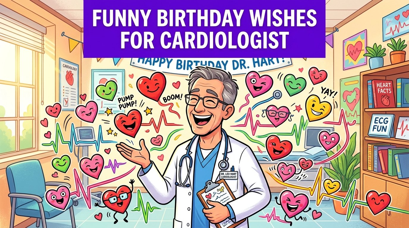 Funny Birthday Wishes for Cardiologist