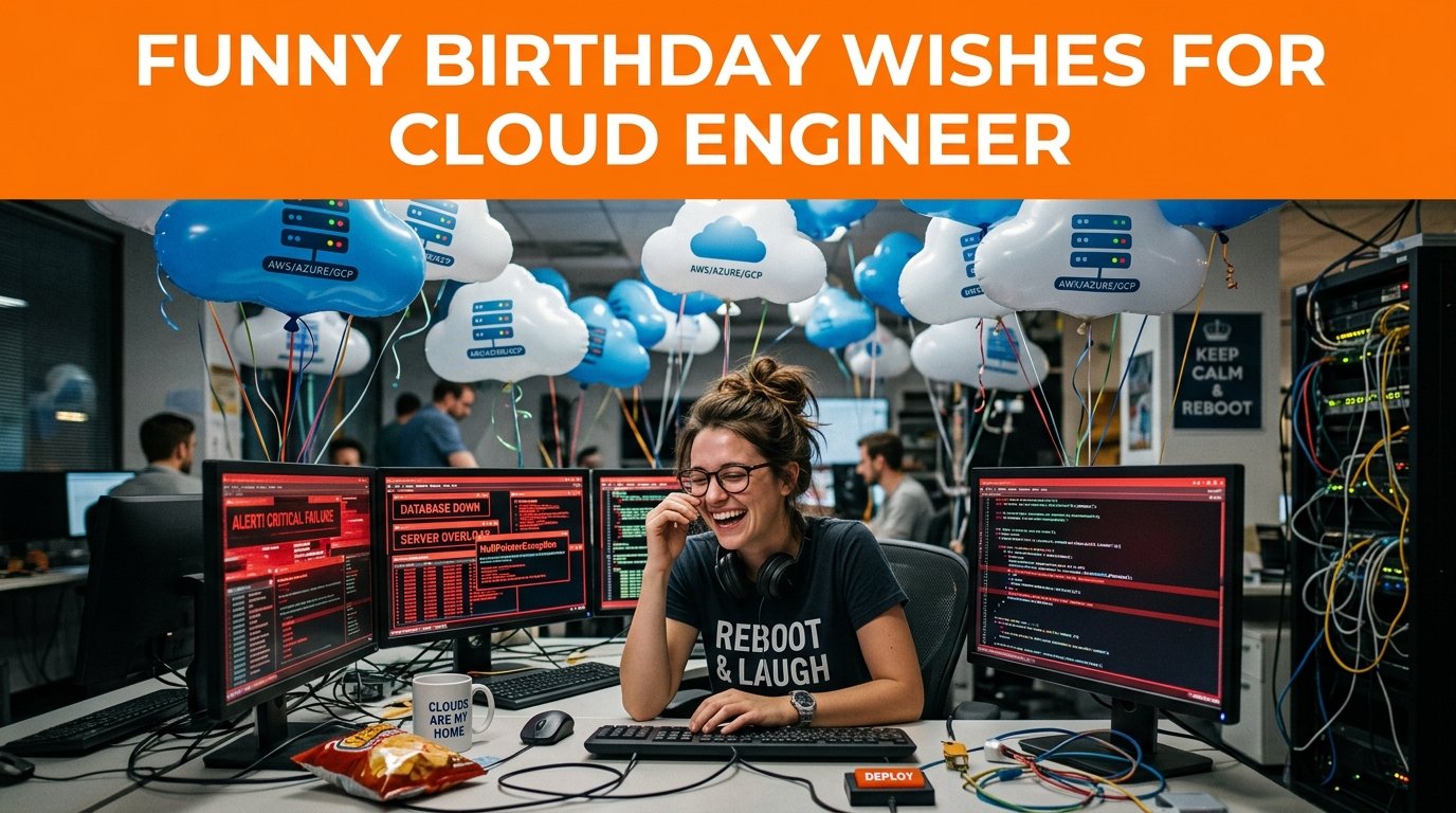 Funny Birthday Wishes for Cloud Engineer