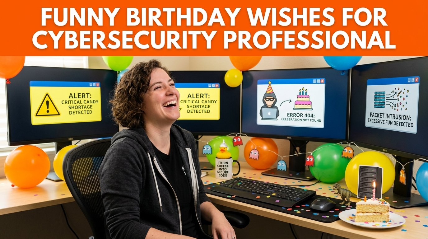 Funny Birthday Wishes for Cybersecurity Professional