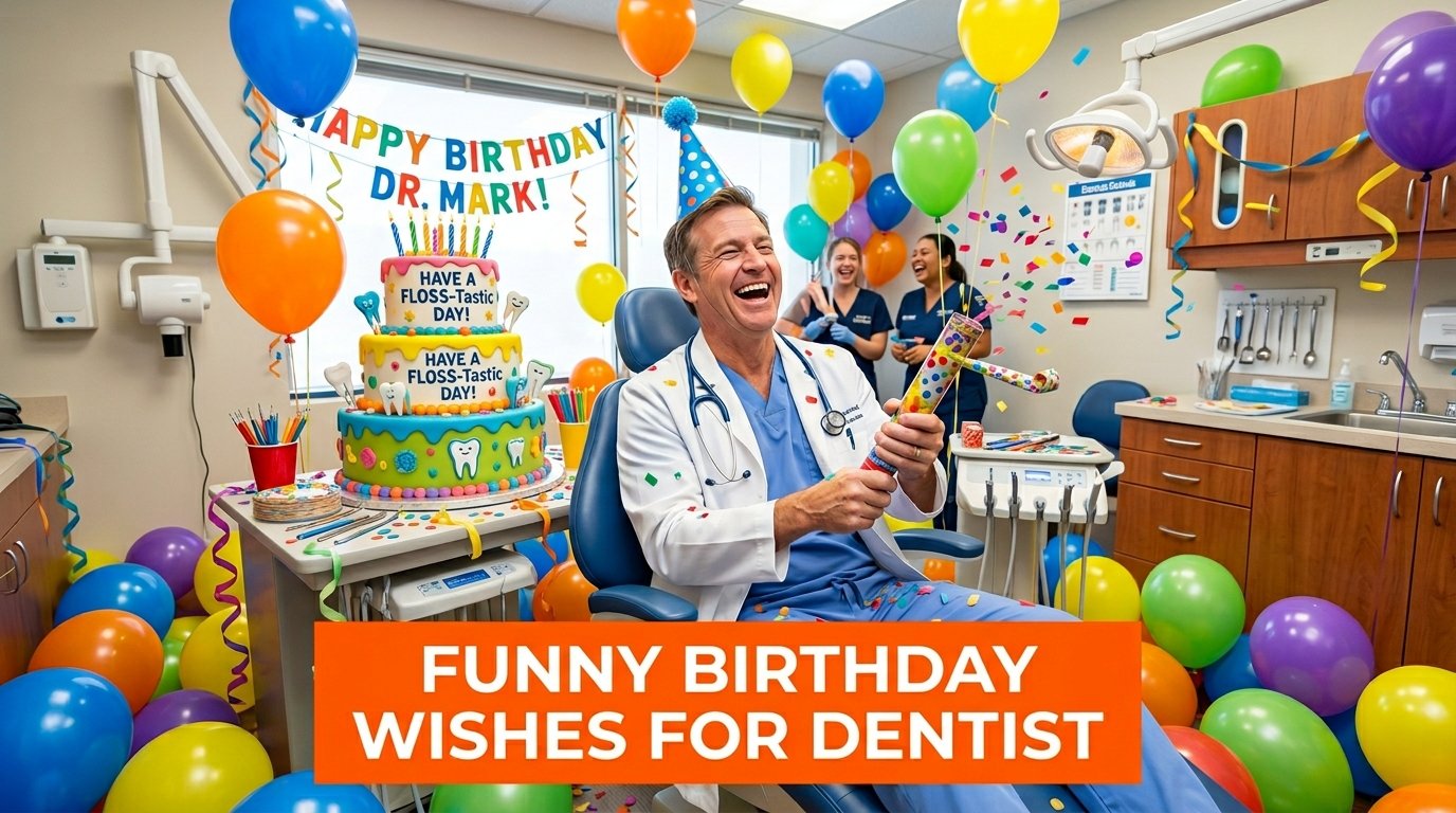 Funny Birthday Wishes for Dentist
