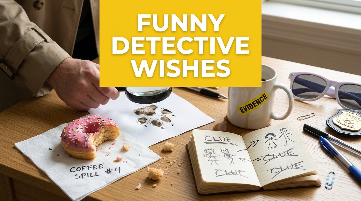 Funny Birthday Wishes for Detective