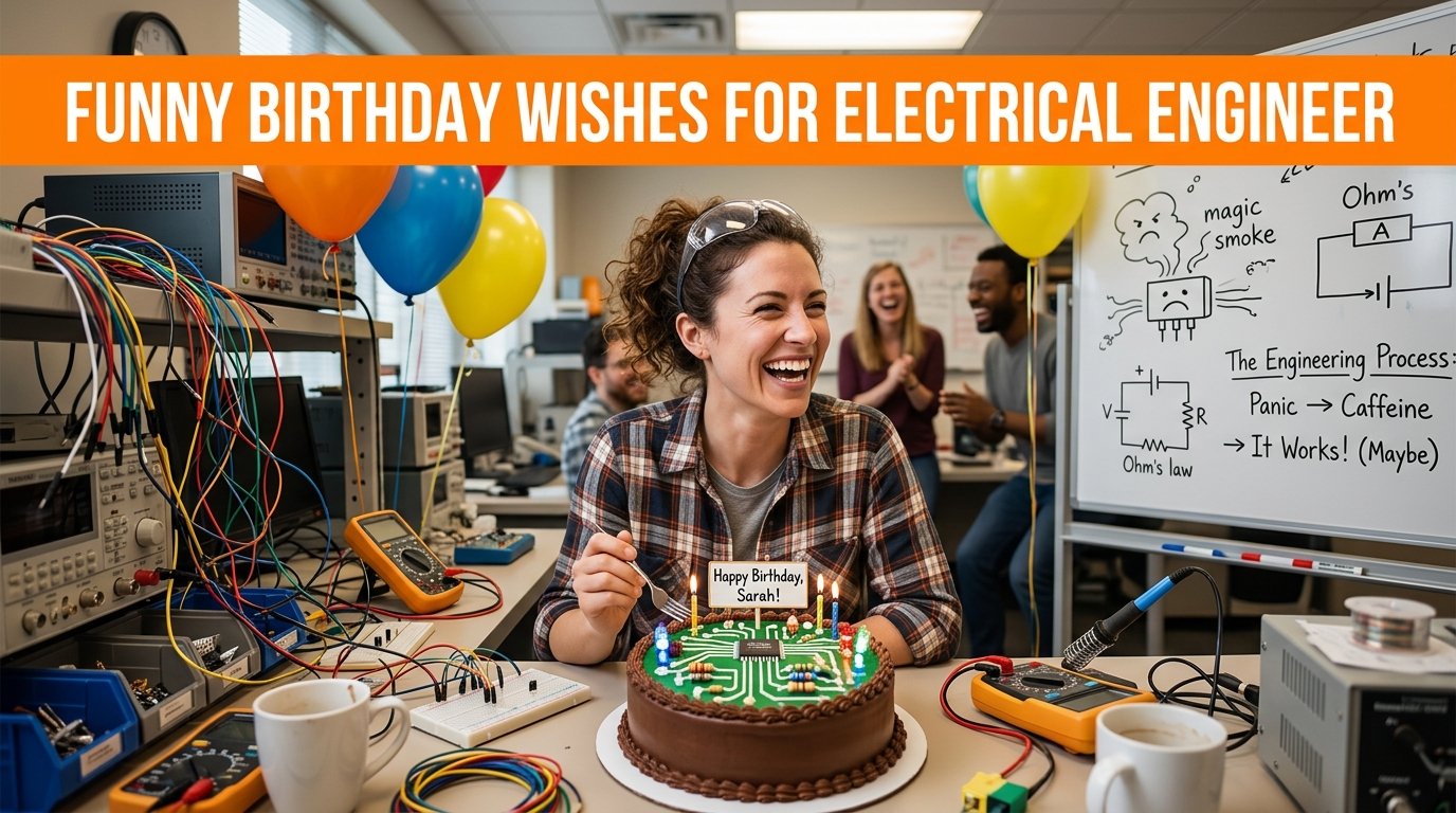 Funny Birthday Wishes for Electrical Engineer