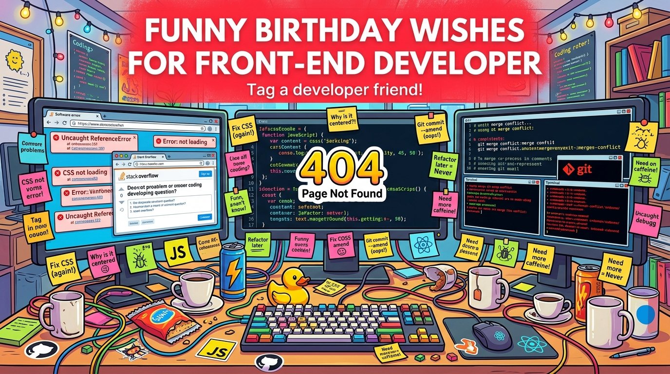 Funny Birthday Wishes for Front-End Developer