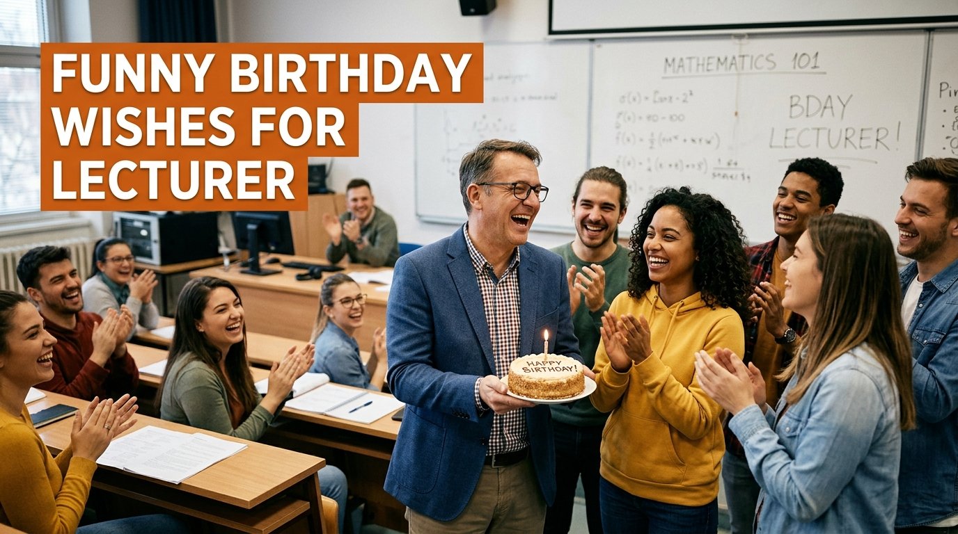 Funny Birthday Wishes for Lecturer
