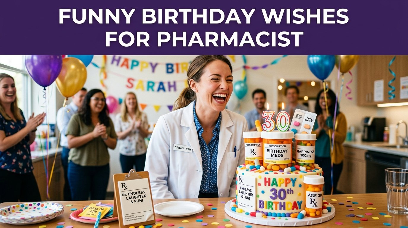 Funny Birthday Wishes for Pharmacist
