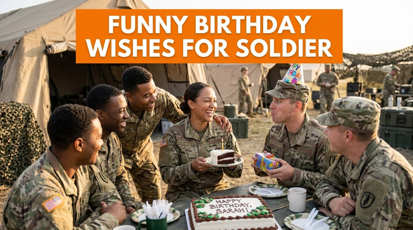 Funny Birthday Wishes for Soldier