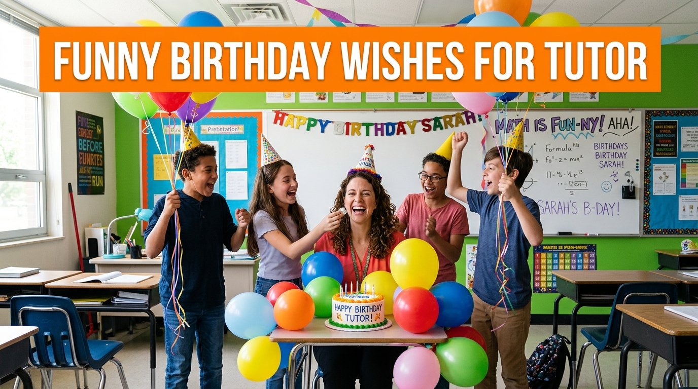Funny Birthday Wishes for Tutor